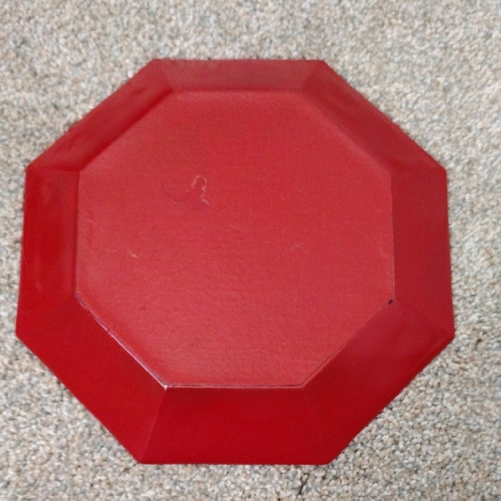 Festive Red Holiday Plate - Picture 2 of 3